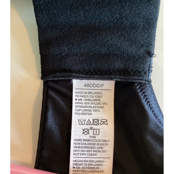 Old Navy Black Full Coverage Underwire Bra Adjustable Straps Size 48DDD/F - Picture 7 of 7